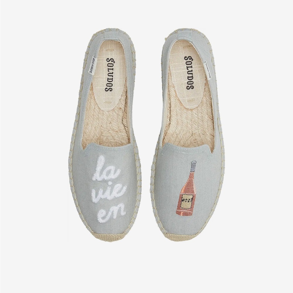 NWOT Soludos Woven Platform Slip-On Espadrilles